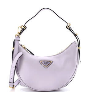 Prada Arque Half Moon Hobo Leather #241395P23B